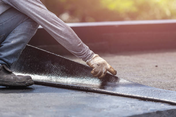 Professional Basement Waterproofing technician working in Leonia, NJ